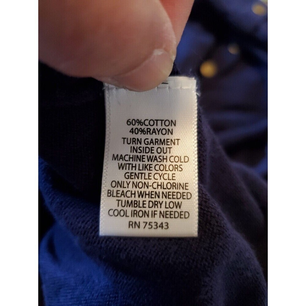 If It Were Me Women’s M Long Sleeve Boat Neck Knit Top Brass Buttons at the back - Picture 10 of 11